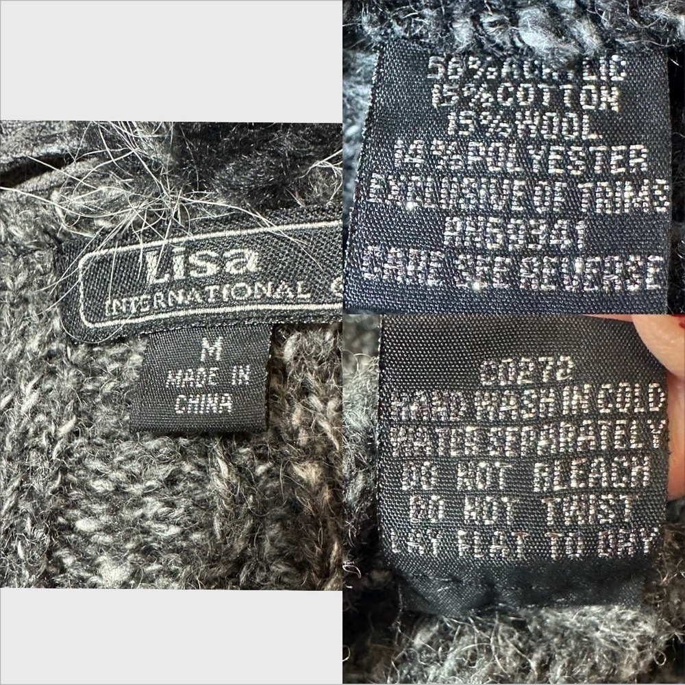 Y2K Fairy Grunge Ruffle Cardigan Faux Fur Trim Goth Indie Boho Forest Size M - Picture 6 of 13